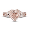 Thumbnail Image 3 of Neil Lane Morganite & Diamond Engagement Ring 7/8 ct tw Marquise & Round-cut 14K Rose Gold