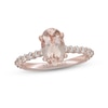 Thumbnail Image 1 of Neil Lane Morganite & Diamond Engagement Ring 1/2 ct tw Round-cut 14K Rose Gold