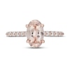 Thumbnail Image 3 of Neil Lane Morganite & Diamond Engagement Ring 1/2 ct tw Round-cut 14K Rose Gold