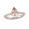 Thumbnail Image 1 of Neil Lane Morganite & Diamond Engagement Ring 1/2 ct tw Round-cut 14K Rose Gold