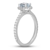 Thumbnail Image 2 of Neil Lane Aquamarine & Diamond Engagement Ring 1/2 ct tw Round-cut 14K White Gold