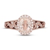 Thumbnail Image 3 of Neil Lane Morganite & Diamond Engagement Ring 1/3 ct tw Round-cut 14K Rose Gold