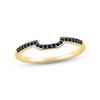 Thumbnail Image 1 of Black Diamond Wedding Band 1/10 ct tw Round-cut 10K Yellow Gold