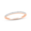 Thumbnail Image 1 of Diamond Wedding Band 1/8 ct tw Round-cut 10K Rose Gold