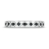 Thumbnail Image 2 of Black Diamond Wedding Band 1/15 ct tw Round-cut 10K White Gold