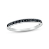 Thumbnail Image 0 of Black Diamond Wedding Band 1/15 ct tw Round-cut 10K White Gold