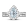 Thumbnail Image 3 of Neil Lane Pear Shaped Aquamarine Bridal Set 1-1/6 ct tw Diamonds 14K White Gold