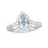 Thumbnail Image 1 of Neil Lane Aquamarine & Diamond Engagement Ring 7/8 ct tw Round-cut 14K White Gold