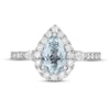 Thumbnail Image 3 of Neil Lane Aquamarine & Diamond Engagement Ring 7/8 ct tw Round-cut 14K White Gold