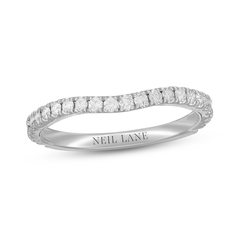 Main Image 7 of Neil Lane Diamond Wedding Band 3/8 ct tw Round-cut 14K White Gold