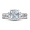 Thumbnail Image 3 of Neil Lane Cushion-cut Aquamarine Bridal Set 1 ct tw Diamonds 14K White Gold