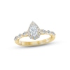 Thumbnail Image 1 of Monique Lhuillier Bliss Diamond Engagement Ring 7/8 ct tw Pear & Round-cut 18K Yellow Gold