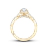 Thumbnail Image 3 of Monique Lhuillier Bliss Diamond Engagement Ring 7/8 ct tw Pear & Round-cut 18K Yellow Gold