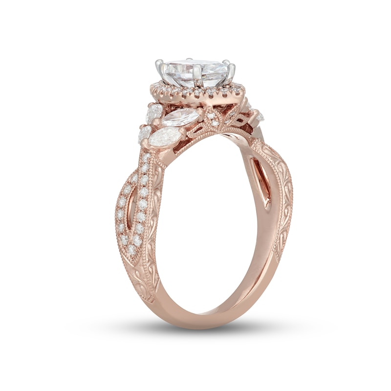 Main Image 5 of Neil Lane Diamond Engagement Ring 1-3/8 ct tw 14K Rose Gold