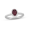 Neil Lane Diamond & Pink Tourmaline Engagement Ring 1/2 ct tw 14K White Gold