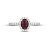 Neil Lane Diamond & Pink Tourmaline Engagement Ring 1/2 ct tw 14K White Gold