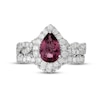 Neil Lane Pink Tourmaline & Diamond Bridal Set 1 ct tw 14K White Gold