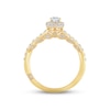 Thumbnail Image 4 of Monique Lhuillier Bliss Diamond Engagement Ring 1 ct tw Oval & Round-cut 18K Yellow Gold