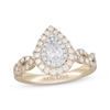 Thumbnail Image 0 of Neil Lane Diamond Engagement Ring 1 ct tw Pear & Round-cut 14K Two-Tone Gold