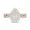 Thumbnail Image 2 of Neil Lane Diamond Engagement Ring 1 ct tw Pear & Round-cut 14K Two-Tone Gold