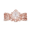 Thumbnail Image 3 of Neil Lane Pear-Shaped & Round-Cut Diamond Bridal Set 3/4 ct tw 14K Rose Gold