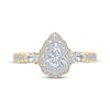 Thumbnail Image 4 of Monique Lhuillier Bliss Pear-Shaped Diamond Engagement Ring 1-1/4 ct tw 18K Two-Tone Gold