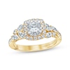 Thumbnail Image 1 of Monique Lhuillier Bliss Princess-Cut Diamond Engagement Ring 1-1/6 ct tw 18K Two-Tone Gold