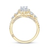 Thumbnail Image 3 of Monique Lhuillier Bliss Princess-Cut Diamond Engagement Ring 1-1/6 ct tw 18K Two-Tone Gold