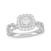 Thumbnail Image 1 of Neil Lane Round-Cut Diamond Twist Shank Engagement Ring 7/8 ct tw 14K White Gold