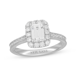Neil Lane Emerald-cut Diamond Engagement Ring 1-7/8 ct tw 14K White Gold