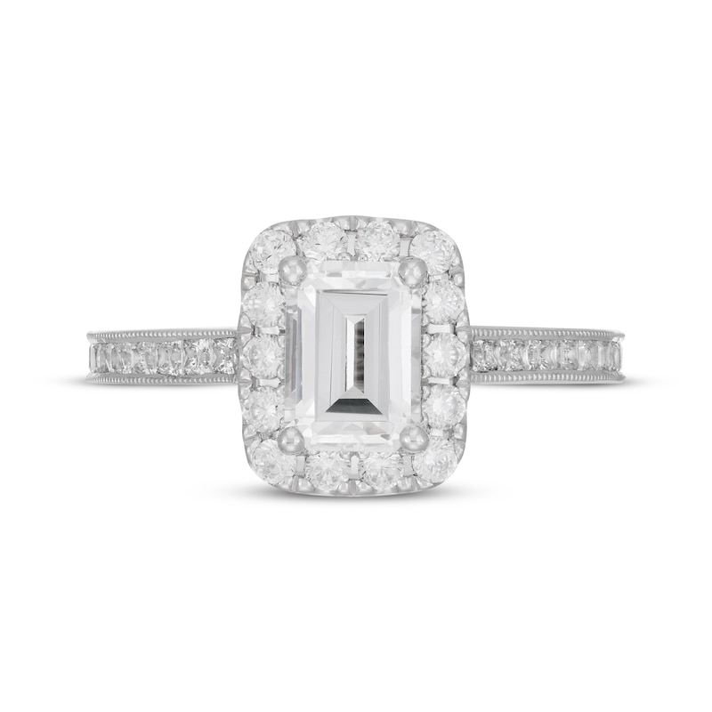 Main Image 3 of Neil Lane Emerald-cut Diamond Engagement Ring 1-7/8 ct tw 14K White Gold