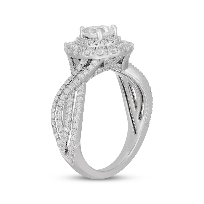 Amazing Pear Shaped Engagement Ring with 2.01 TDW ENG-15005