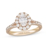 Thumbnail Image 1 of Neil Lane Oval-Cut Diamond Halo Engagement Ring 1-5/8 ct tw 14K Yellow Gold