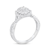 Thumbnail Image 2 of Round-Cut Diamond Scalloped Frame Engagement Ring 3/4 ct tw 10K White Gold