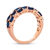 Thumbnail Image 2 of Le Vian Venetian Mosaic Sapphire & Diamond Ring 1/4 ct tw 14K Strawberry Gold