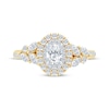 Thumbnail Image 4 of Monique Lhuillier Bliss Oval-Cut Diamond Engagement Ring 1-1/4 ct tw 18K Two-Tone Gold