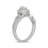 Thumbnail Image 1 of Neil Lane Oval-Cut Diamond Double Halo Braided Shank Engagement Ring 3/4 ct tw 14K White Gold