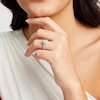 Thumbnail Image 3 of Neil Lane Oval-Cut Diamond Double Halo Braided Shank Engagement Ring 3/4 ct tw 14K White Gold