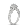 Thumbnail Image 5 of Neil Lane Princess-Cut Diamond Double Cushion Frame Twist Engagement Ring 3/4 ct tw 14K White Gold