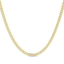 Solid Curb Chain Necklace 3.1mm 14K Yellow Gold 20&quot;