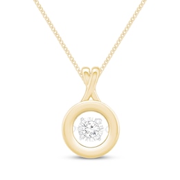 Unstoppable Love Diamond XO Necklace 1/4 ct tw 10K Yellow Gold 19&quot;