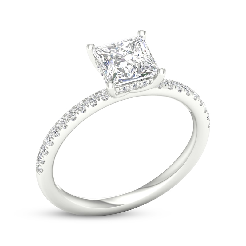 Main Image 2 of Lab-Grown Diamonds by KAY Princess-Cut Engagement Ring 1-3/4 ct tw 14K White Gold