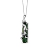 Thumbnail Image 2 of Nephrite Jade Dragon Necklace Sterling Silver 18&quot;