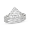 Thumbnail Image 1 of Neil Lane Pear-Shaped Diamond Halo Bridal Set 1-1/4 ct tw 14K White Gold