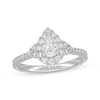 Thumbnail Image 4 of Neil Lane Pear-Shaped Diamond Halo Engagement Ring 1 ct tw 14K White Gold