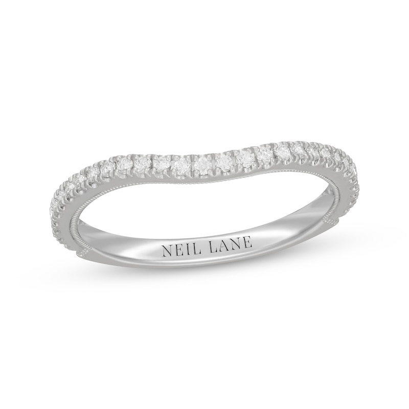 Main Image 7 of Neil Lane Diamond Contour Wedding Band 1/4 ct tw 14K White Gold