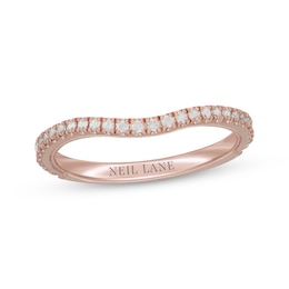 Neil Lane Diamond Contour Wedding Band 1/4 ct tw 14K Rose Gold