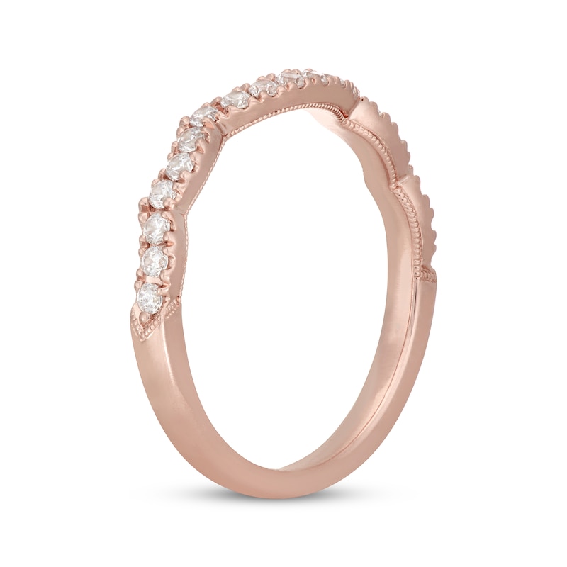 Main Image 2 of Neil Lane Diamond Contoured Wedding Band 1/3 ct tw 14K Rose Gold