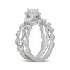 Thumbnail Image 2 of Neil Lane Pear-Shaped Diamond Halo Twist Shank Bridal Set 3/4 ct tw 14K White Gold