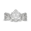 Thumbnail Image 3 of Neil Lane Pear-Shaped Diamond Halo Twist Shank Bridal Set 3/4 ct tw 14K White Gold